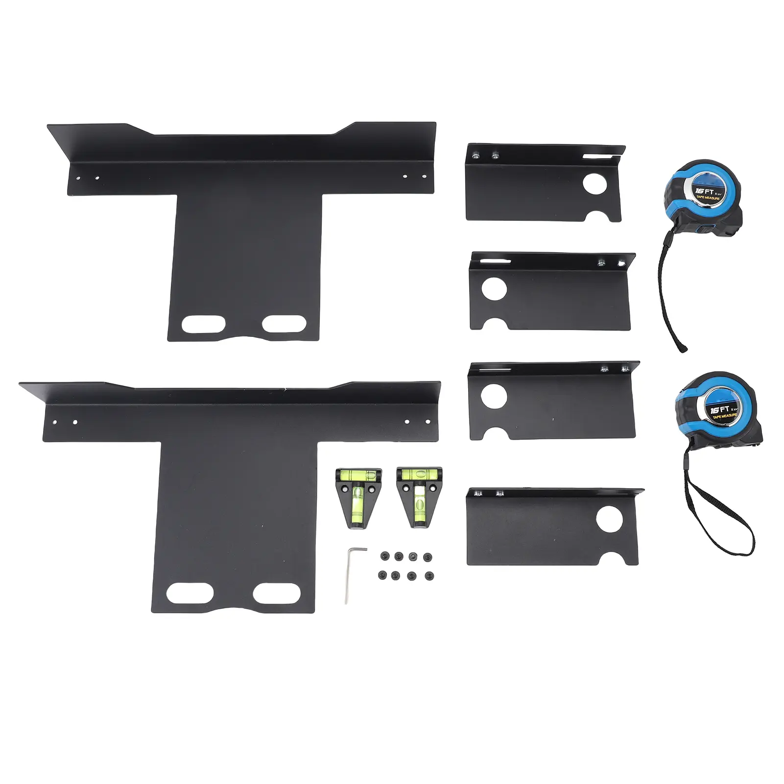 Heavy Duty Toe Alignment Tool Plates Steel Wheel Alignment Tool Plate with 2 Tape Measures Hanging Holes Wheel Alignment Tool