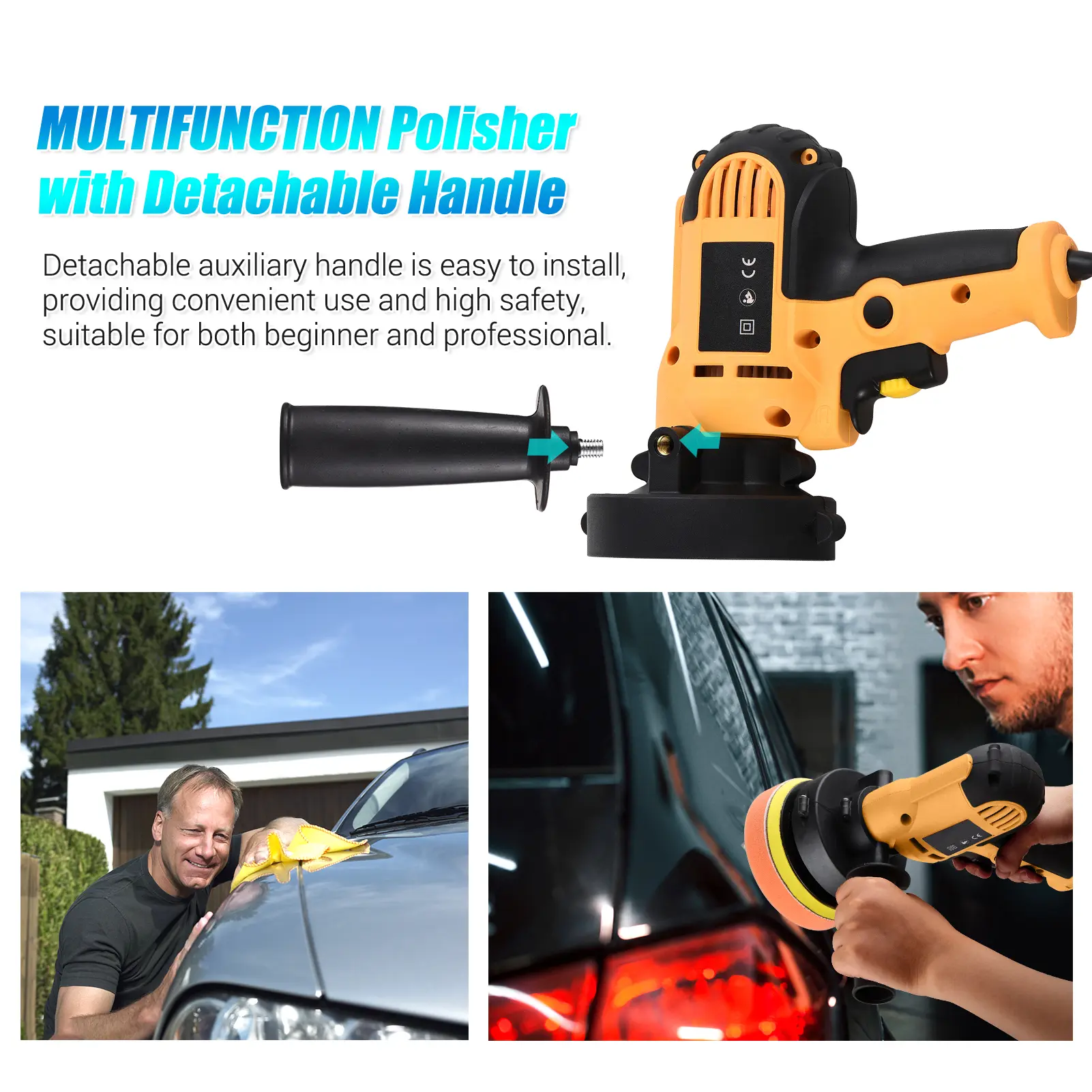 5-inch Electric Polisher for cars 700W Car Polishing Kit 3700RPM Variable Speed Polishing Machine Automotive polisher