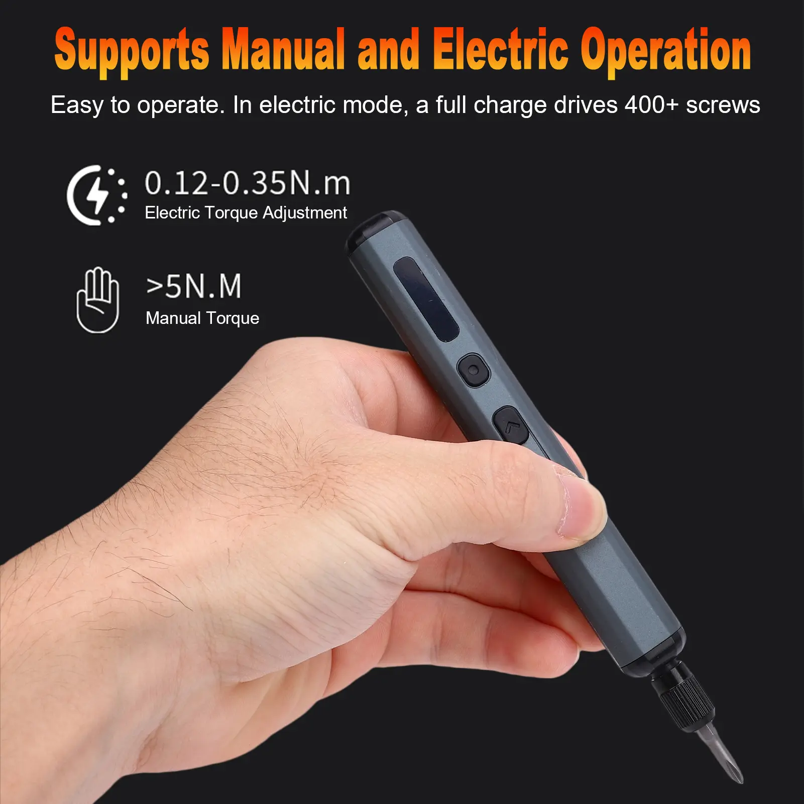 76 in 1 Magnetic Electric Screwdriver Set with LED Light and Digital Display, Cordless Mini Repair Tool Kit for Phone, Watch