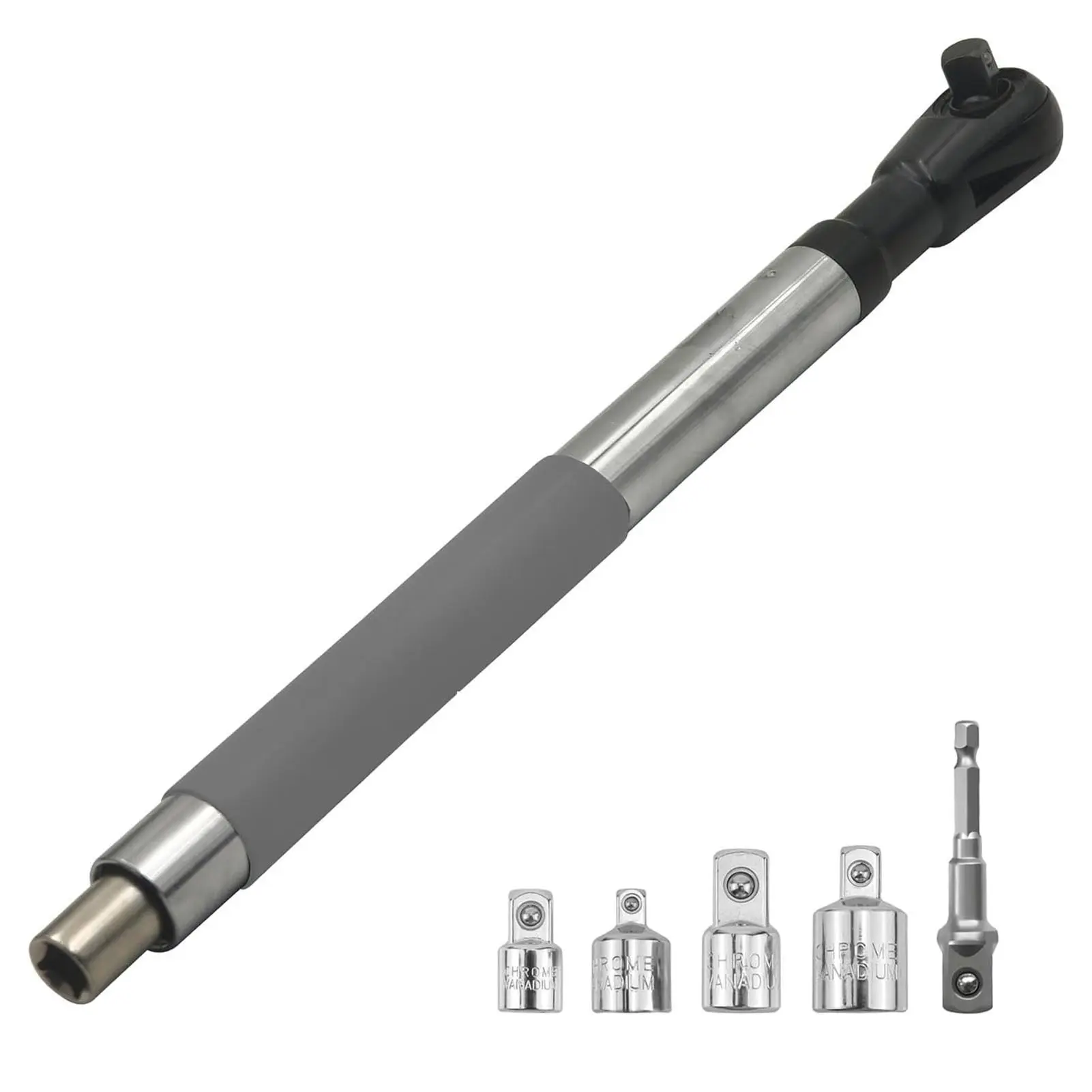 Multifunctional Spanner Extension Wrench Set 1/2 Inch Bit Adapter Compact Design Forward Reverse  for Furniture Assembly