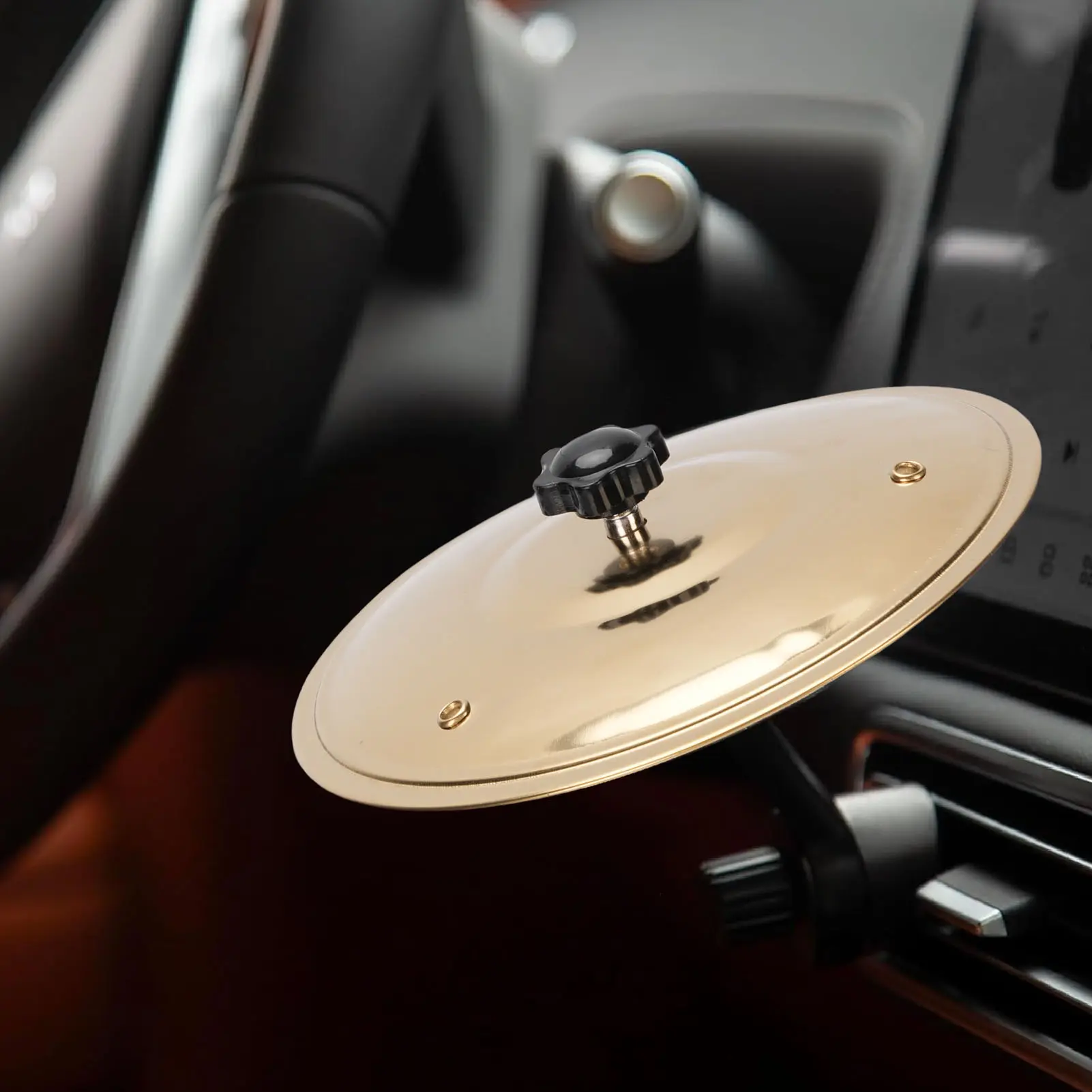 Car Air Vent Crash Cymbal Drum Car Crash Cymbal Mini Drum for Vehicles Air Vent Dash Small Fun Practical Accessories