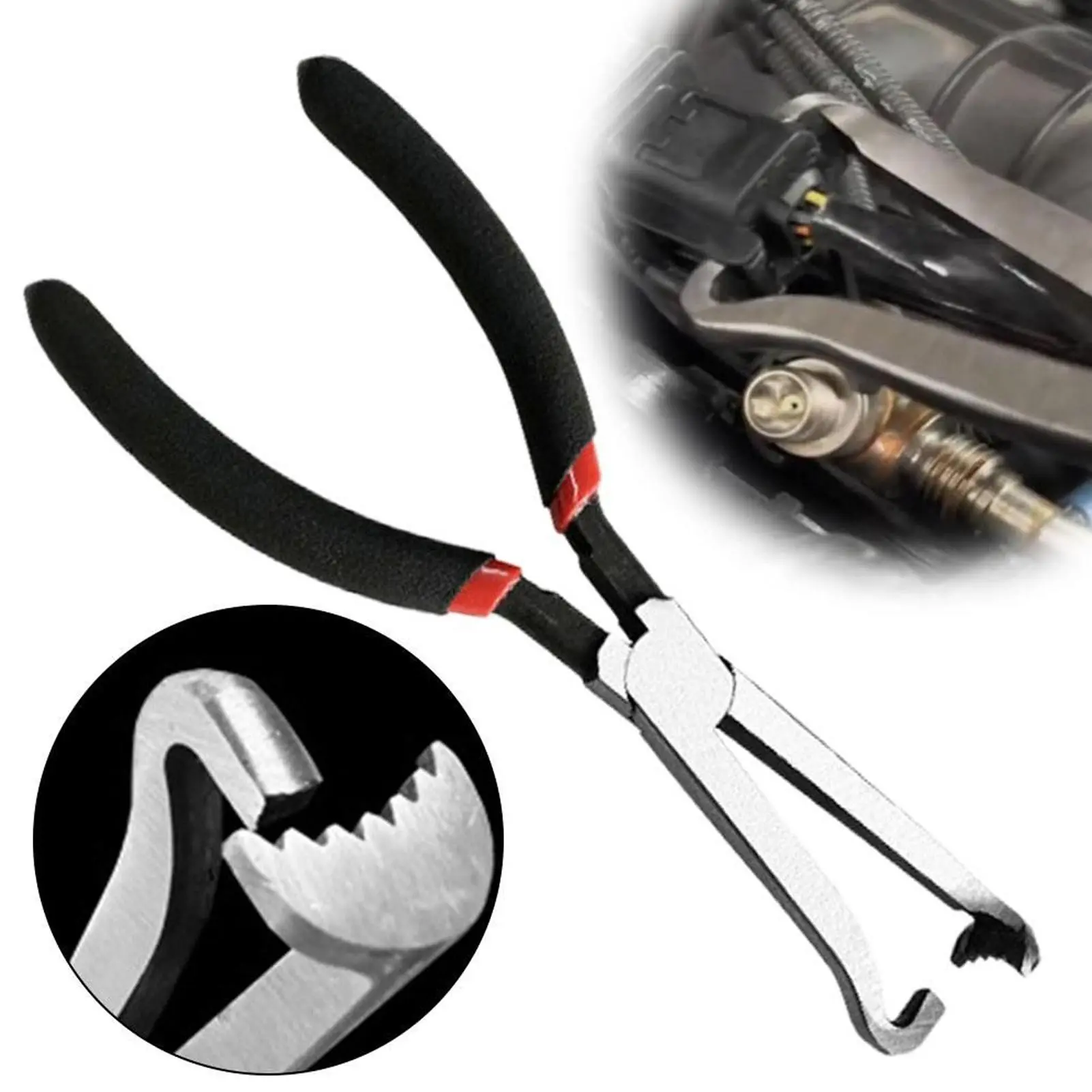 Electrical Plug Plier Electrical Disconnect Plier Elbow Straight Head Electrical Plug Pliers for Spark Plugs Hoses Fuel Pipes