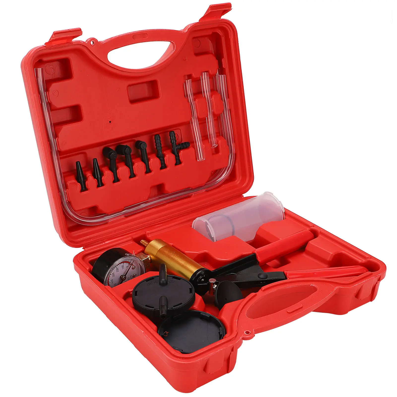 Brake Bleeder Tester Set Hand Held Brake Bleeder Tester Set Bleed Kit Vacuum Pump Car Motorbike Bleeding