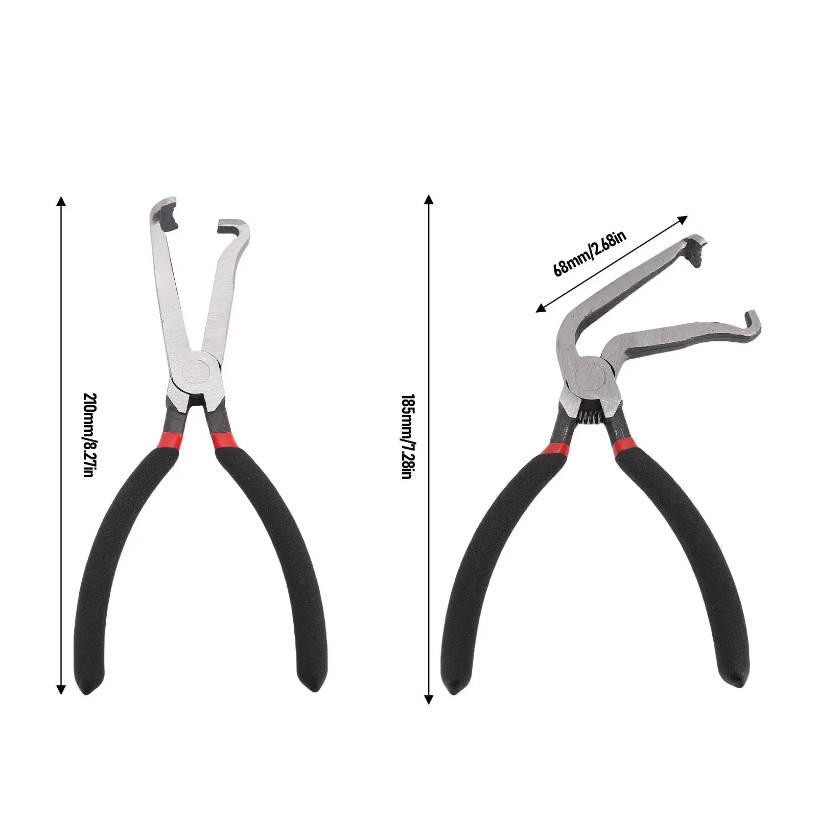 Electrical Plug Plier Electrical Disconnect Plier Elbow Straight Head Electrical Plug Pliers for Spark Plugs Hoses Fuel Pipes