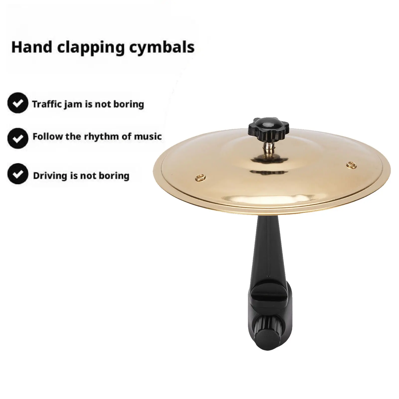 Car Air Vent Crash Cymbal Drum Car Crash Cymbal Mini Drum for Vehicles Air Vent Dash Small Fun Practical Accessories