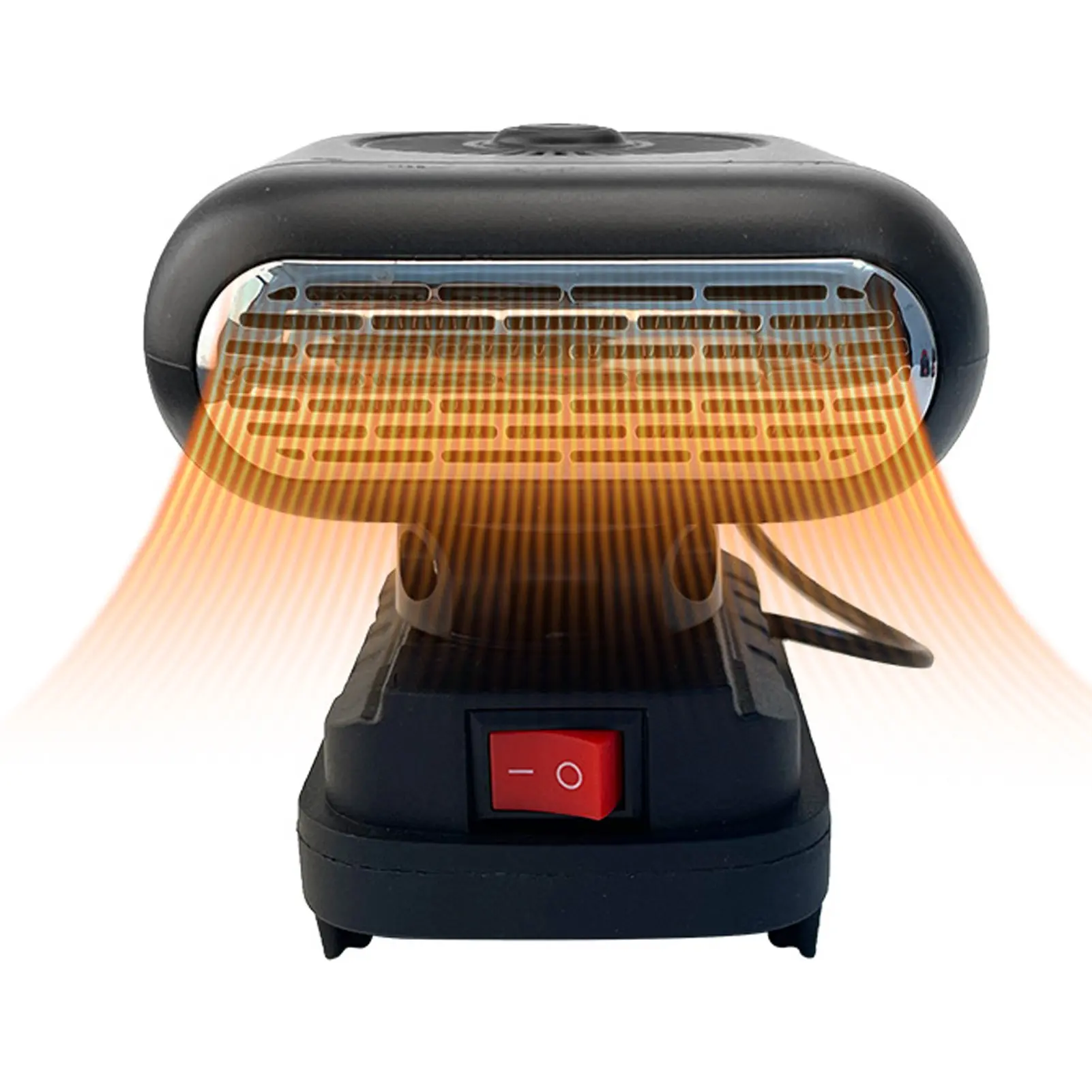 Electric Small Heater Battery Powered Heater Fast Heating 90 Degree  2 Temperatures 2xUSB Compact for Office Dorm Home Car