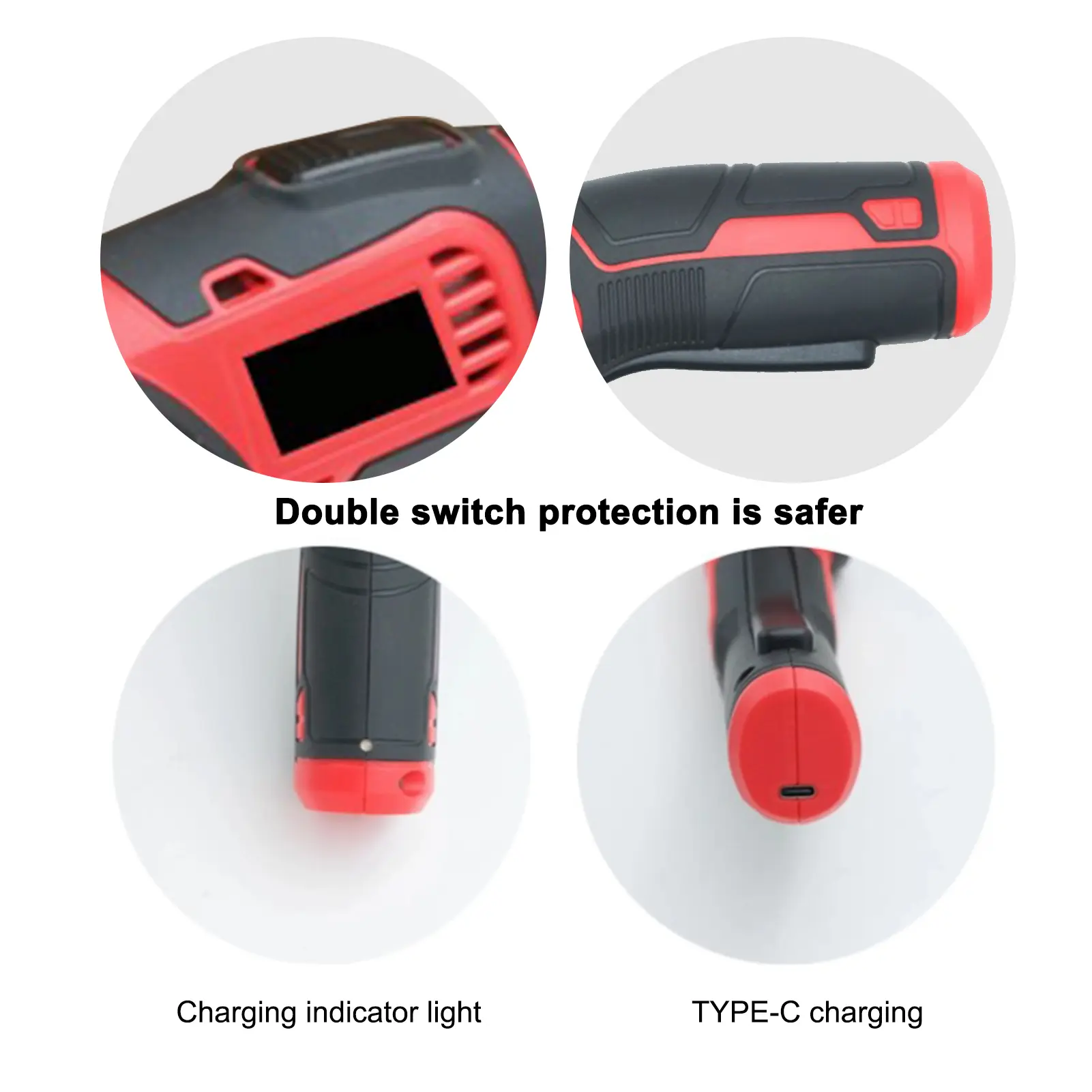 Cordless Electric Scissors 4V 2000mah Rechargeable Cutter with Safety Lock 240RPM for Cardboard Leather Paper Felt Fabric Denim