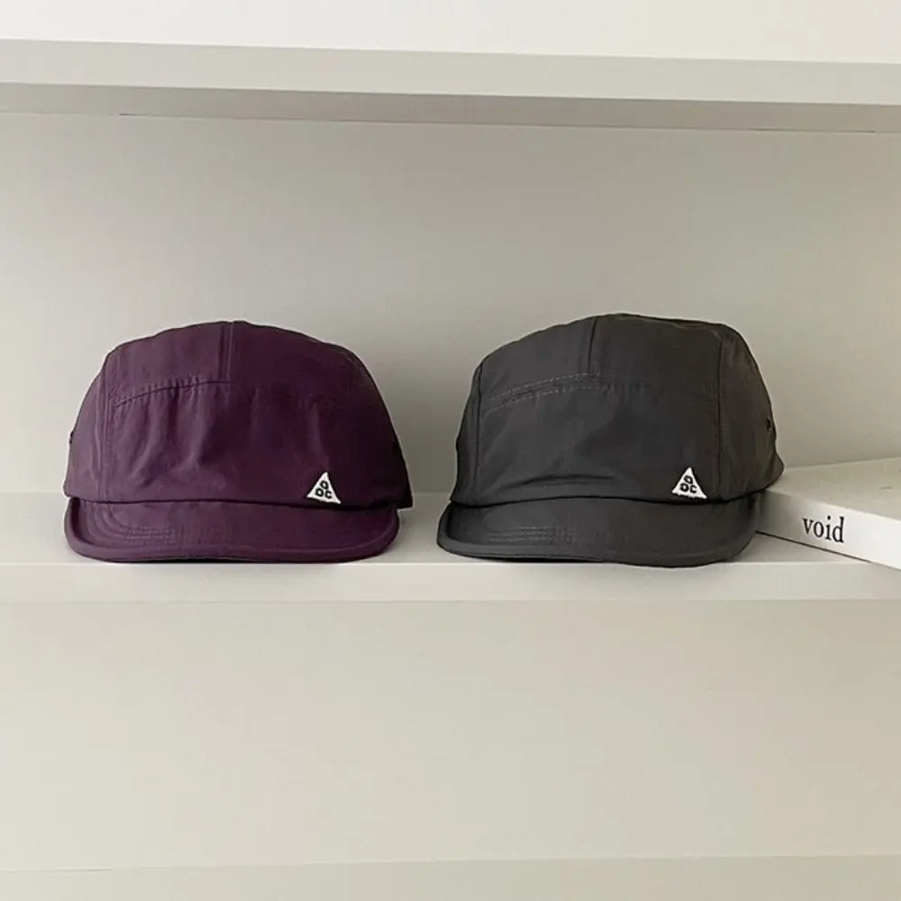 Adjustable Retro Quick-drying Short Brim Baseball Caps Summer Outdoor Sunscreen Casual Versatile 5-flap Tooling Camping Hat