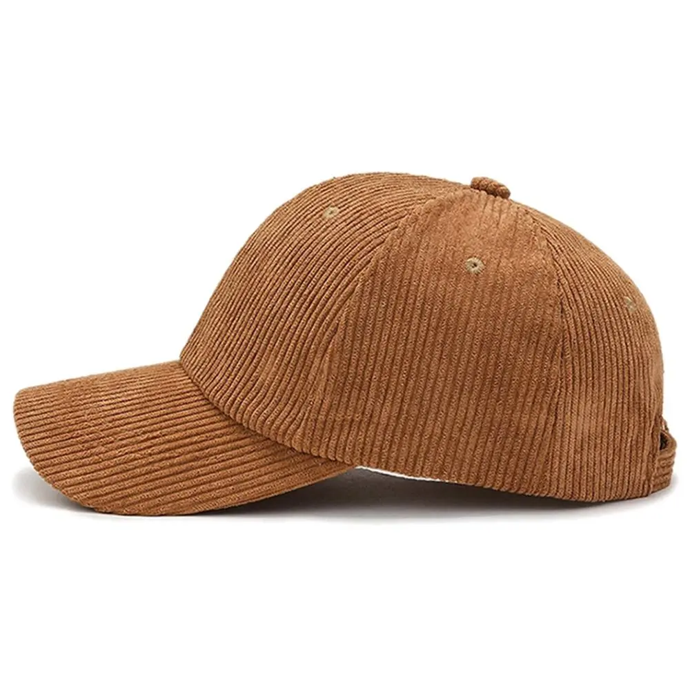 Unisex Vintage Baseball Hat Spring Autumn Corduroy Baseball Cap Adjustable Hip Hop Cap Women Men Outdoor Cap
