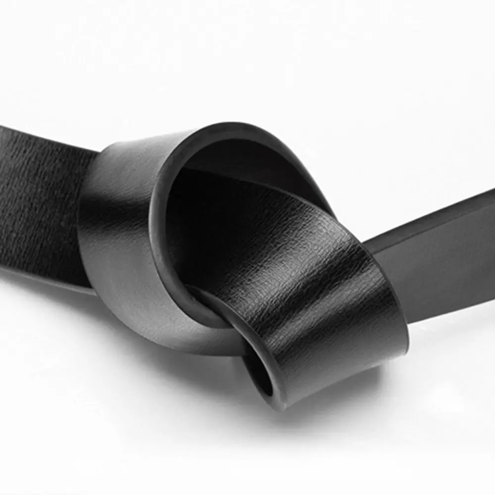 Genuine Leather Waistband No Buckle Belt 3.3cm Belts Replacement Belts for Men Women Male Strap