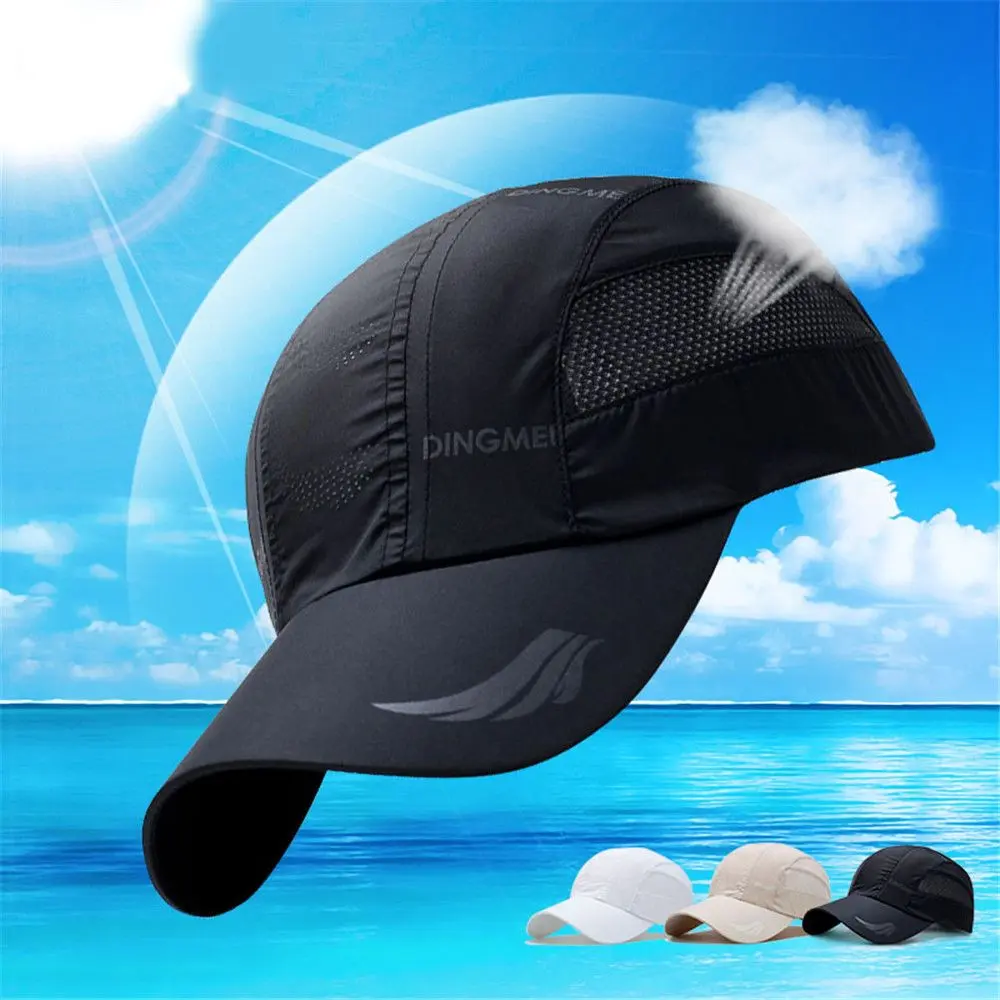 Breathable Quick Dry Baseball Cap Sports Running Hiking Camping Cap Mesh Sun Hat Golf Tennis Cap For Outdoor Cap Men Women Cap