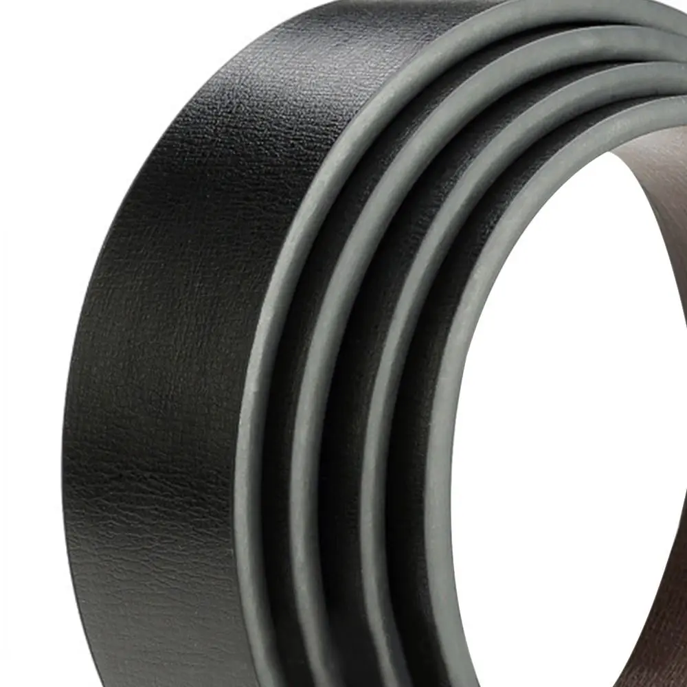 Genuine Leather Waistband No Buckle Belt 3.3cm Belts Replacement Belts for Men Women Male Strap