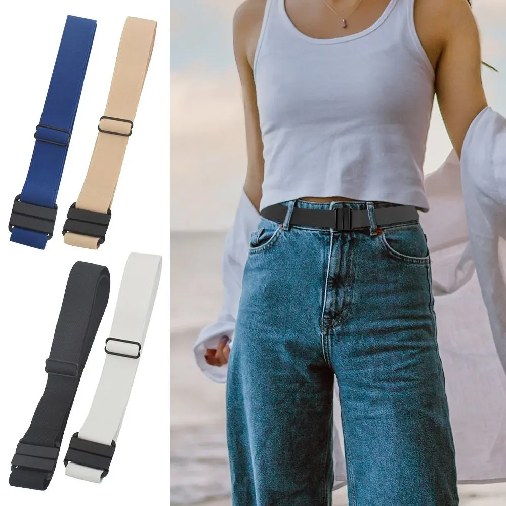 Fashion No Buckle Cummerbund Belt Buckle-Free Elastic Belt For Jeans Pants Dress Stretch Waist For Women Men