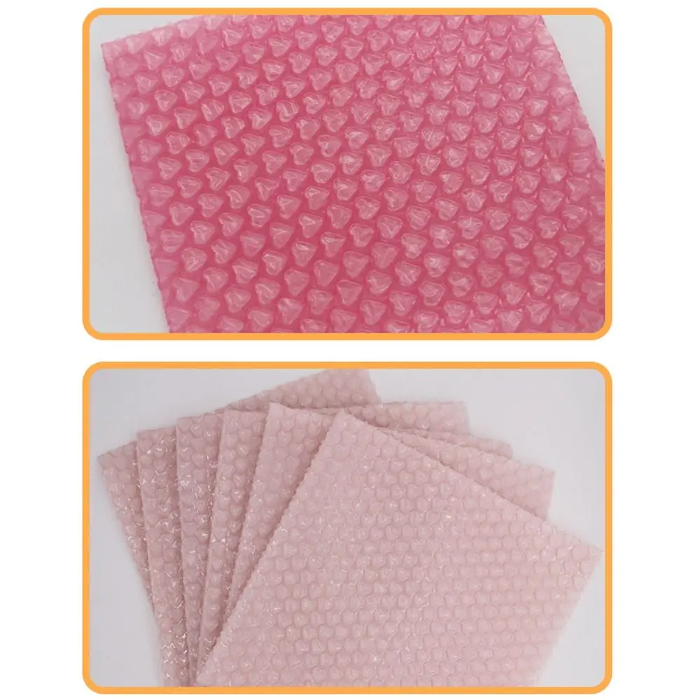 Lovely 0.2*6M Thicked Heart Shape Bubble Wrap Shockproof Packaging Buffer Bubble Paper Foam Roll Buffer Packaging Goods Pack