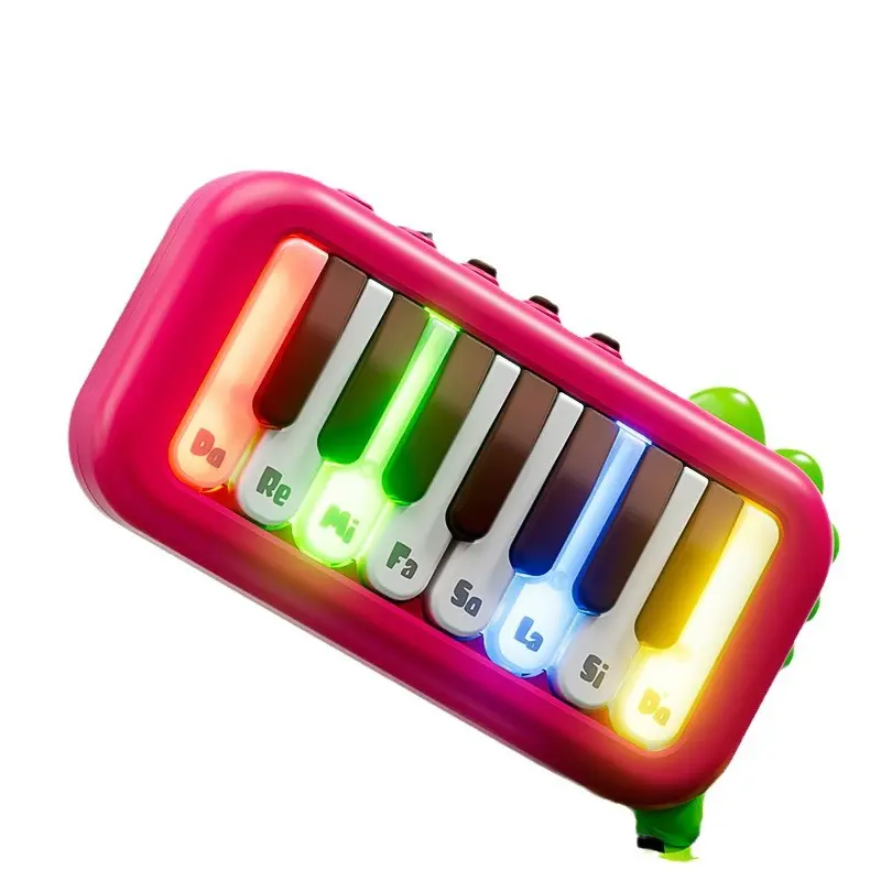 Kids Multifunctional Music Keyboard With Lights Baby Early Education Mini Electronic Piano Keyboard Portable Child Pocket Piano