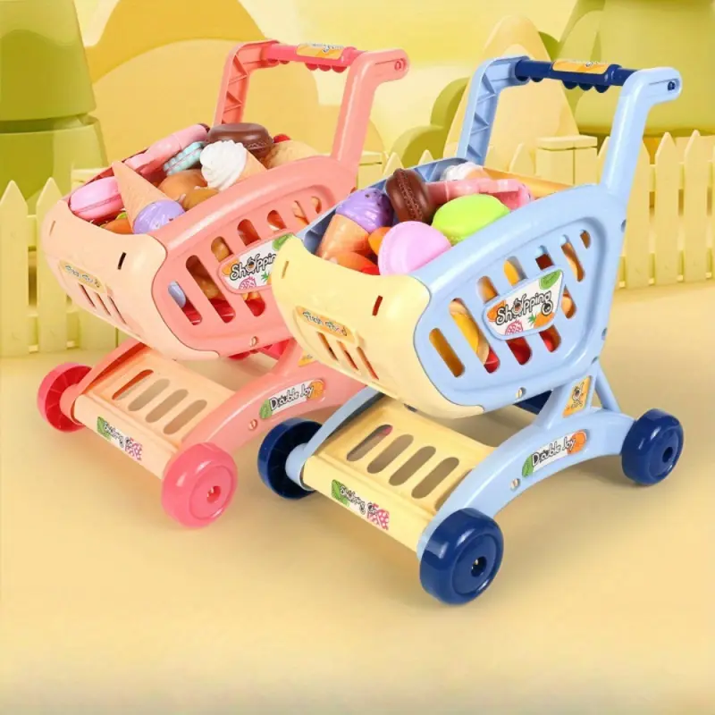 Children Simulated Fruit Snacks Toys Kids Medium Play House Shopping With Child Pretend Play Supermarket Toy For Kid Girl Gift