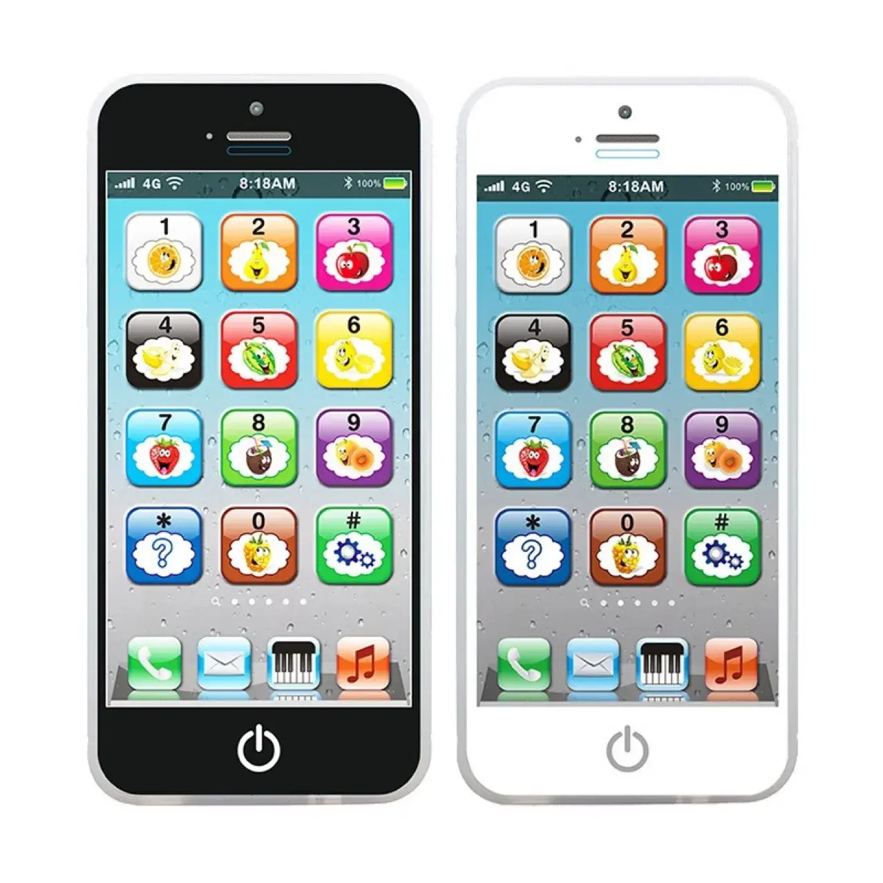 Musical Play Phone for Toddlers,Multifunctional Cellphone with Light Sound,Simulation Cell Phone Toys Mobile Vocal Toy for Kids