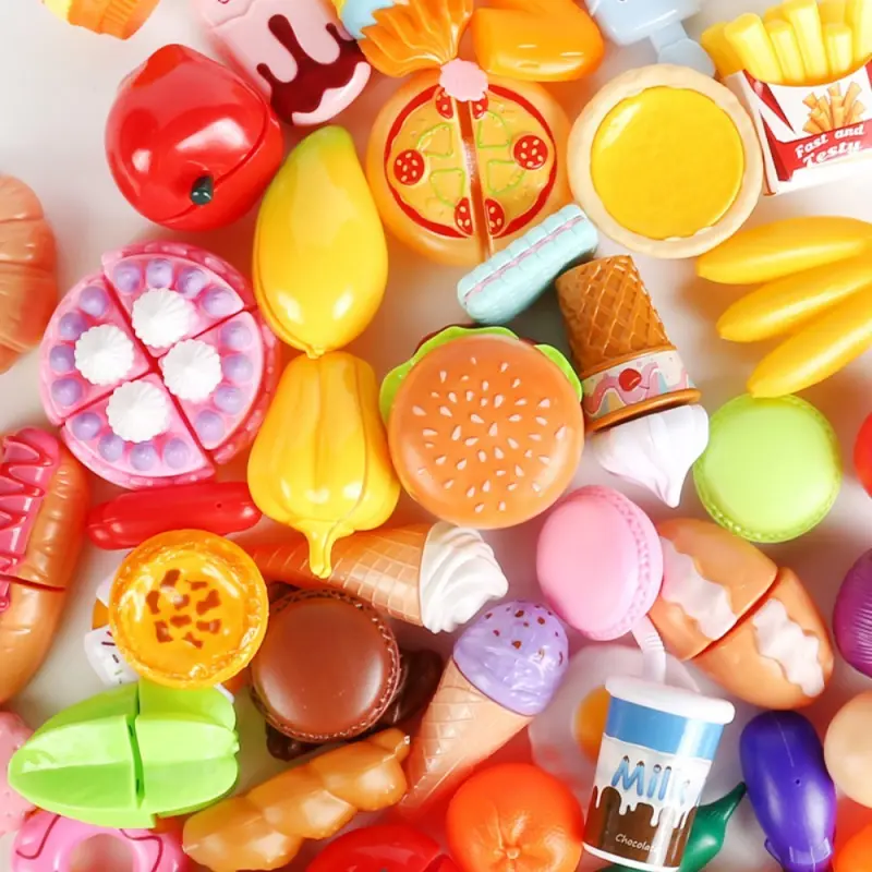 Children Simulated Fruit Snacks Toys Kids Medium Play House Shopping With Child Pretend Play Supermarket Toy For Kid Girl Gift