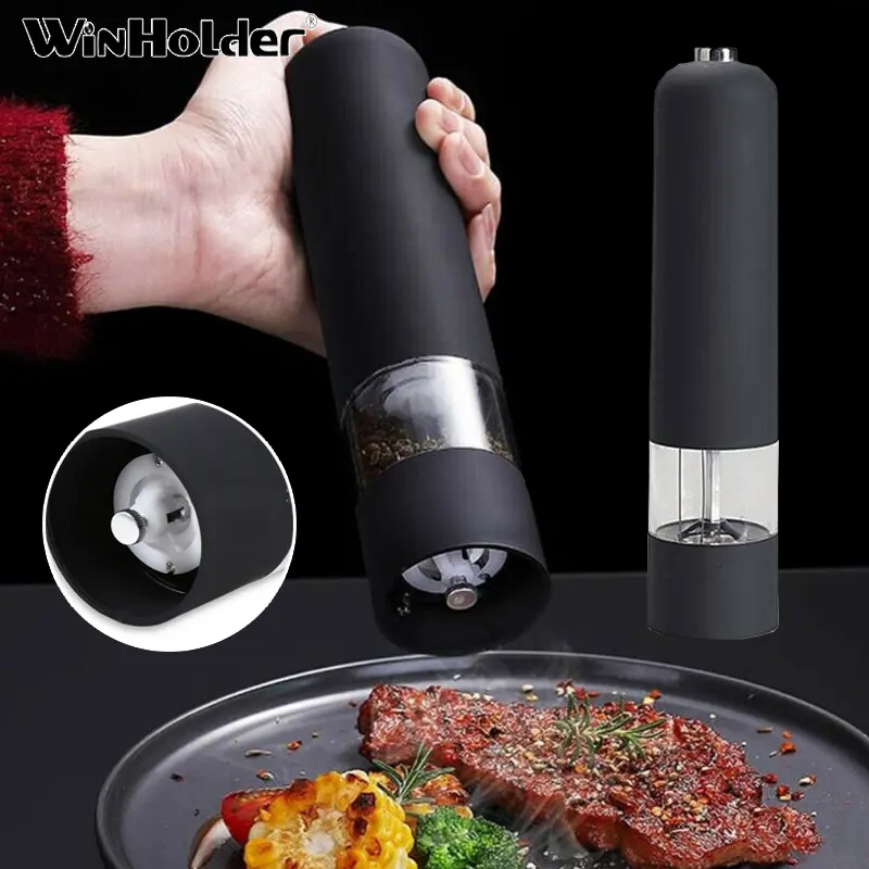 Multi Functional Pepper Grinder Stainless Steel Electric Pepper Grinder Kitchen Black Pepper Sea Salt Food Grinding Grinder
