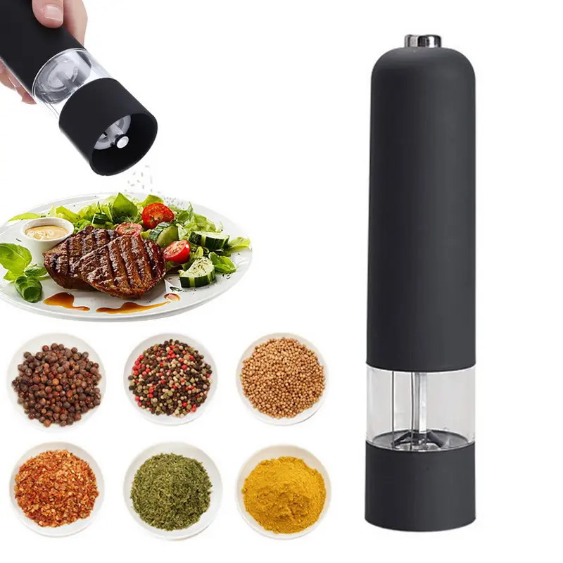 Multi Functional Pepper Grinder Stainless Steel Electric Pepper Grinder Kitchen Black Pepper Sea Salt Food Grinding Grinder