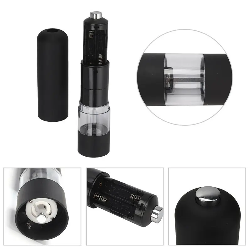 Multi Functional Pepper Grinder Stainless Steel Electric Pepper Grinder Kitchen Black Pepper Sea Salt Food Grinding Grinder