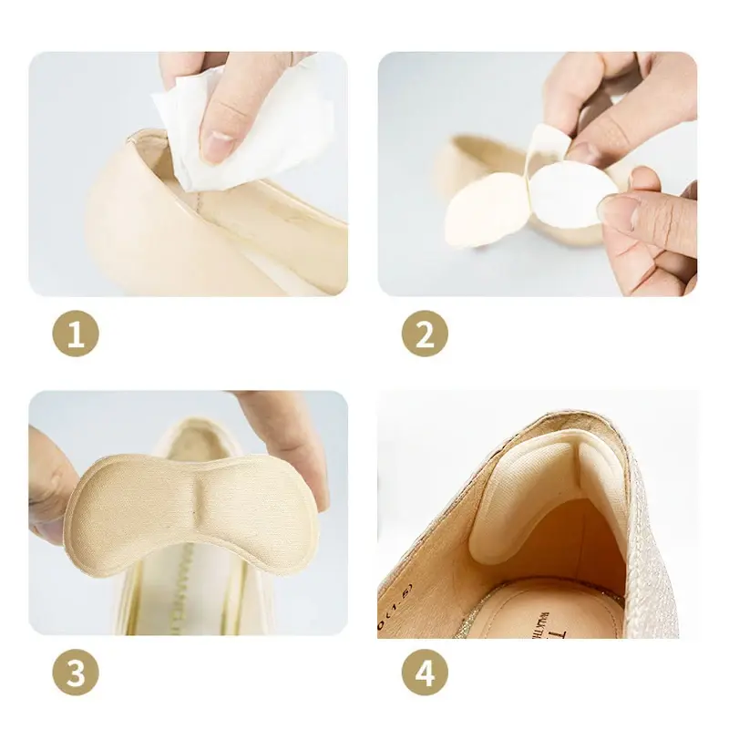 Heel Insole Patch Pad Foot Care Heel Pain Relief Wear-resistant Heel Protection Adhesive Back Sticker to Prevent Heel Wear