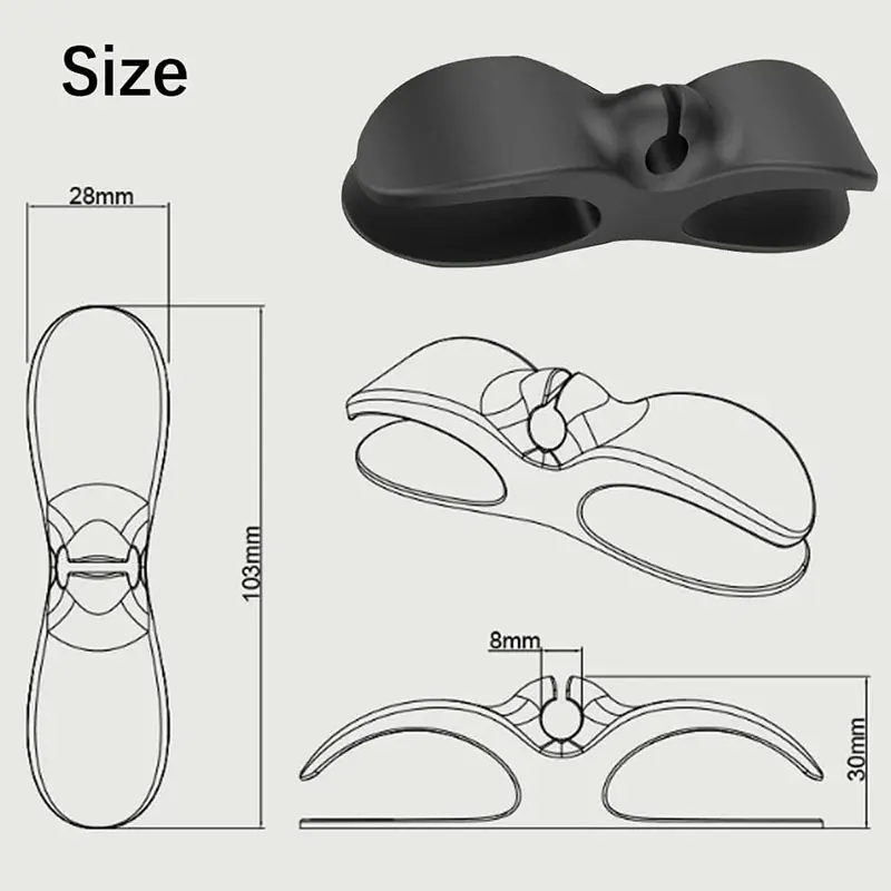 Power Cord Fixed Wire Clamp Cable Manager Kitchen Wall Mounted Plug Cable Kitchen Electrical Cable Manager Fixed Storage Manager