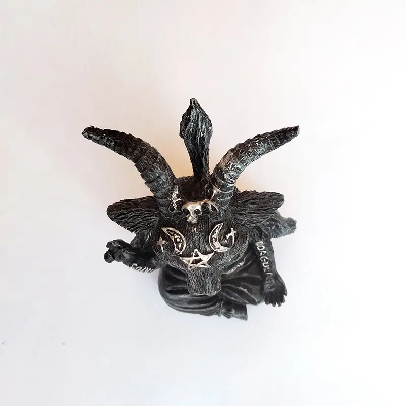 Halloween Decorations Black Goat Resin Craft Creative Home New Gift Craft Jewelry Resin Desktop Statue Courtyard Decoration