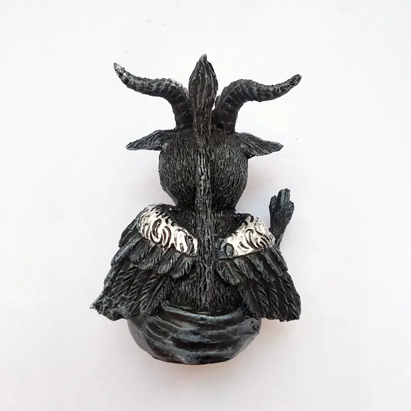 Halloween Decorations Black Goat Resin Craft Creative Home New Gift Craft Jewelry Resin Desktop Statue Courtyard Decoration
