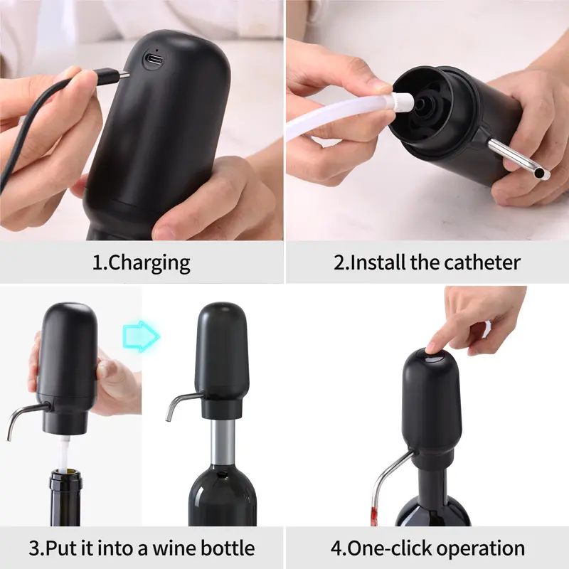 USB Electric Decanter Intelligent Red Wine Electric Decanter Easy to Clean Pneumatic Electric Decanter Creative Wine dispenser