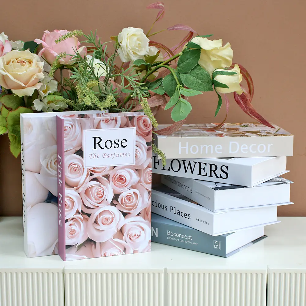 Nordic Minimalist Fake Book Home Style Simulation Book Design Fashion Home Decoration Prop Matching Tea Table Decoration Book