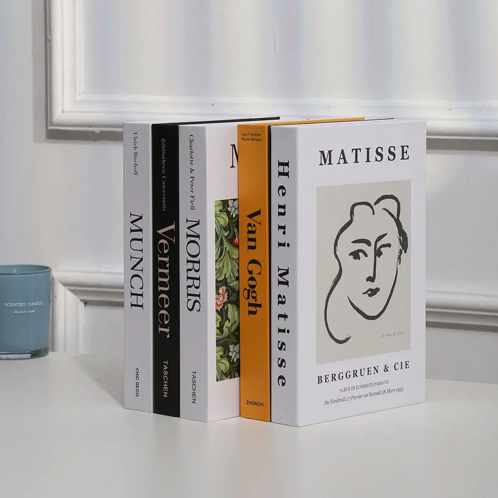 Nordic Minimalist Fake Book Home Style Simulation Book Design Fashion Home Decoration Prop Matching Tea Table Decoration Book