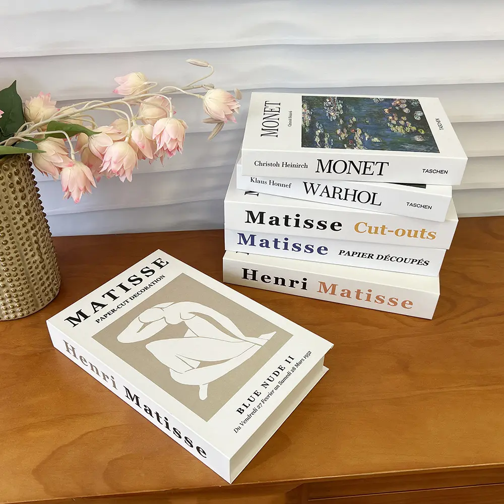 Nordic Minimalist Fake Book Home Style Simulation Book Design Fashion Home Decoration Prop Matching Tea Table Decoration Book