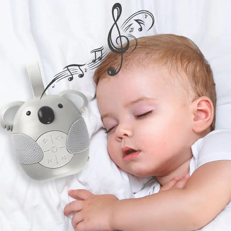 Baby Soothing Toys Portable White Noise Machine Baby Soother With12 Light Music for Toddlers Timed Shutdown Sleep Sound Machine