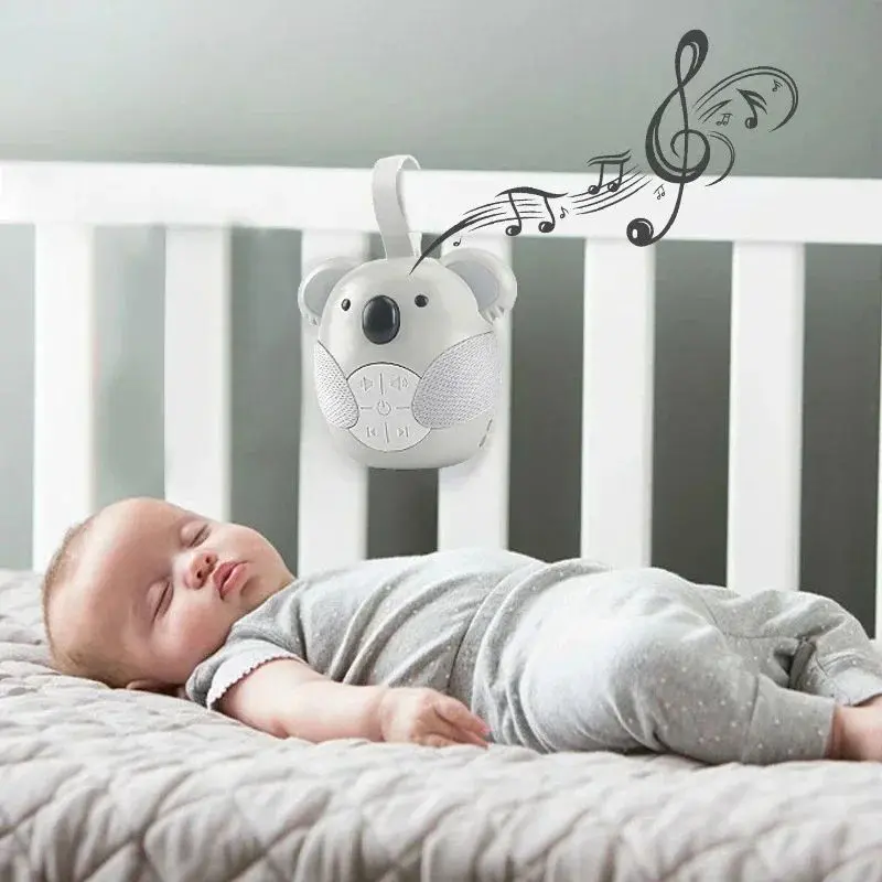 Baby Soothing Toys Portable White Noise Machine Baby Soother With12 Light Music for Toddlers Timed Shutdown Sleep Sound Machine