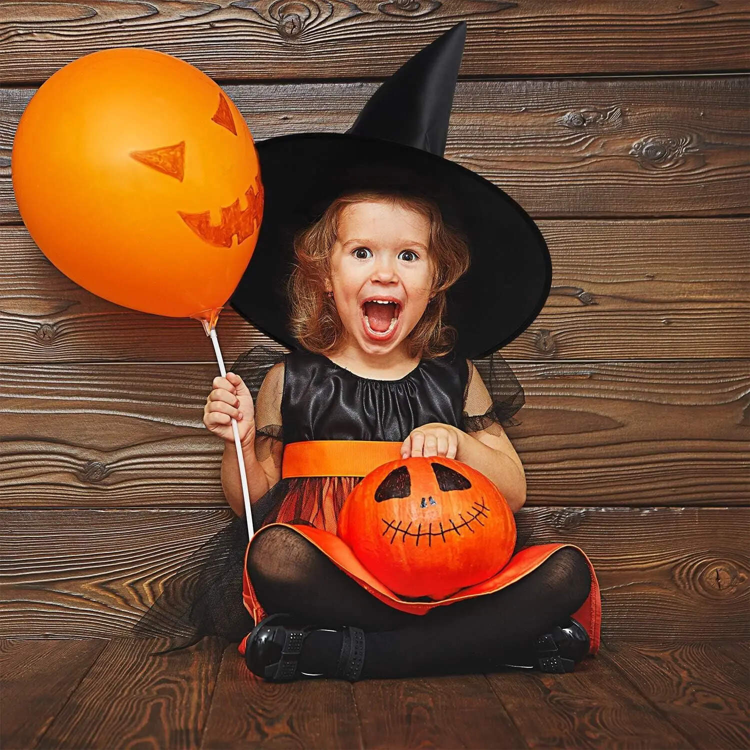 Halloween Decorative Hats Children's Witch Hats Black Top-notch Magic Hats Costumes Props Halloween Party Costumes Accessories