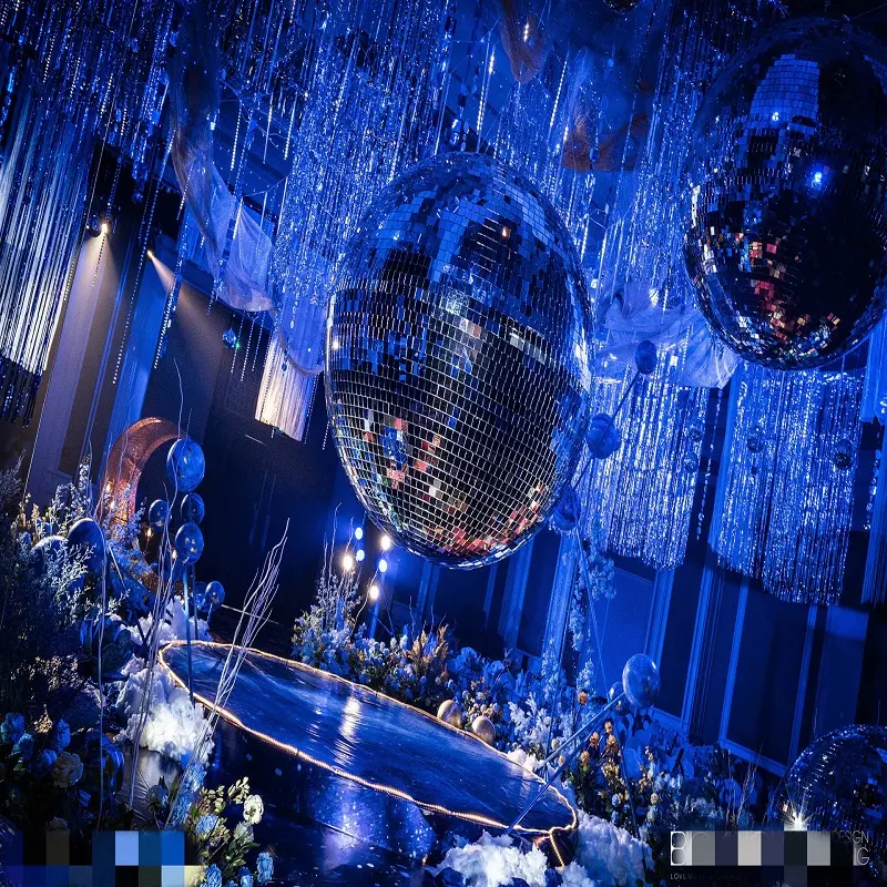 3-20cm Mirrored Disco Ball Suitable Dances Weddings Christmas Trees Decorations Laser Reflective Glass Mirror Balls Home Decor