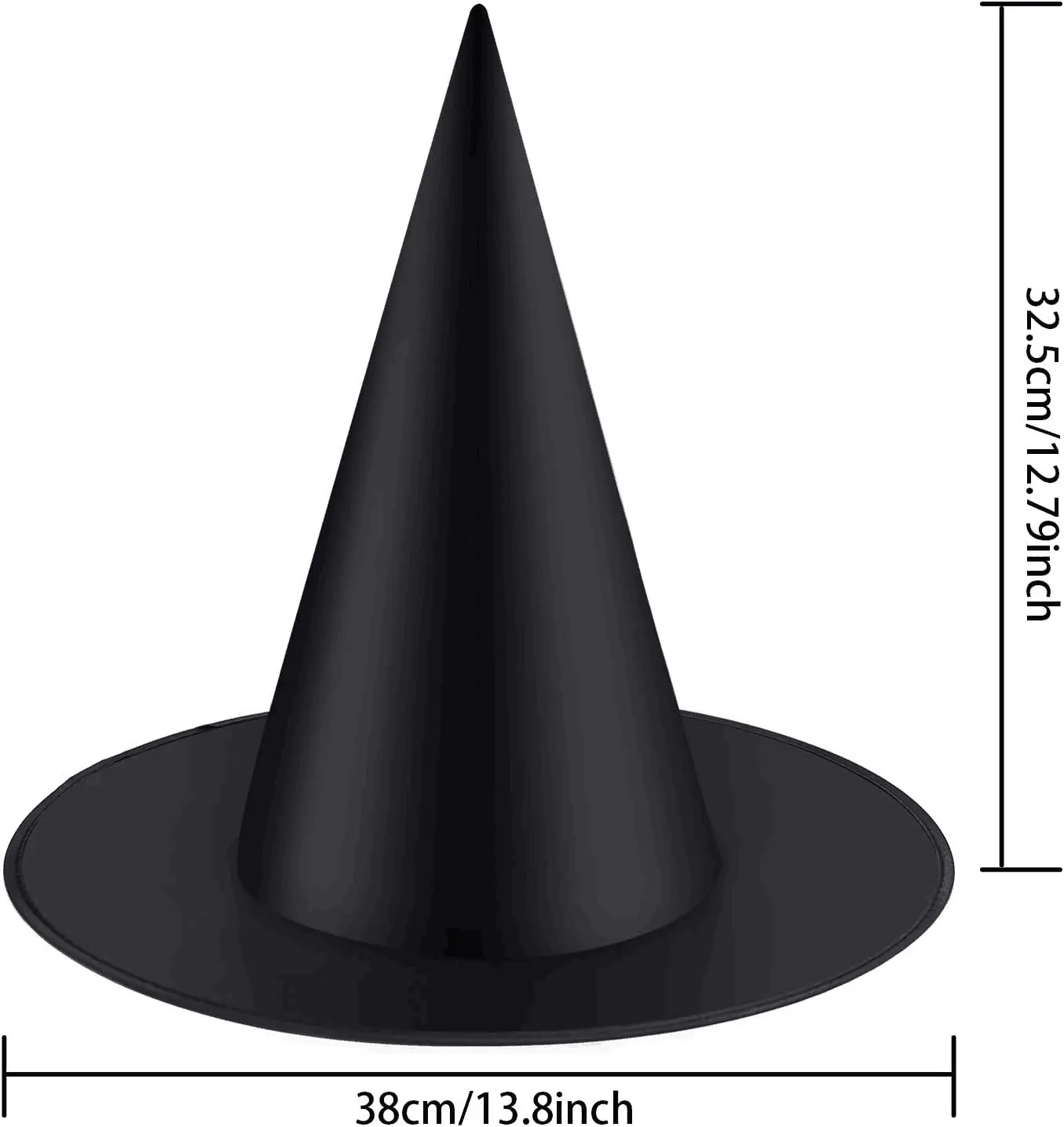 Halloween Decorative Hats Children's Witch Hats Black Top-notch Magic Hats Costumes Props Halloween Party Costumes Accessories