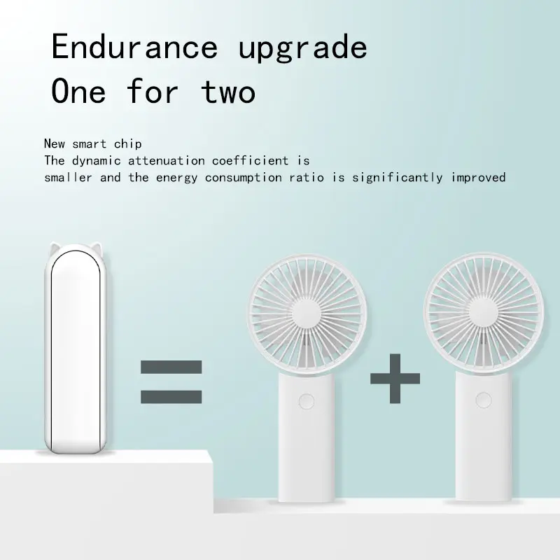 Portable Folding Electric Fan 3-in-1 Mini Handheld Cooling Fan Lightweight Handheld Portable Bag Pendant Fan Student Small Fan