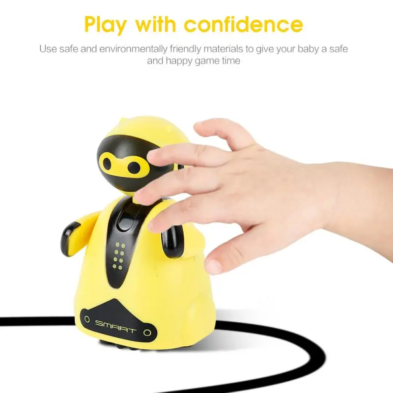 Creative Induction Cute Robot Penguin Follow Your Magic Pen to Draw Any Line Robot Sketching Robot Children's Education Toy Gift
