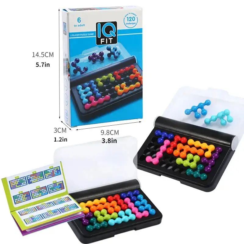 120 Challenge IQ 3D Game Children's Logical Thinking Wisdom Magic Beads Quickly Transform Pyramid Beads Montessori Toy Gifts