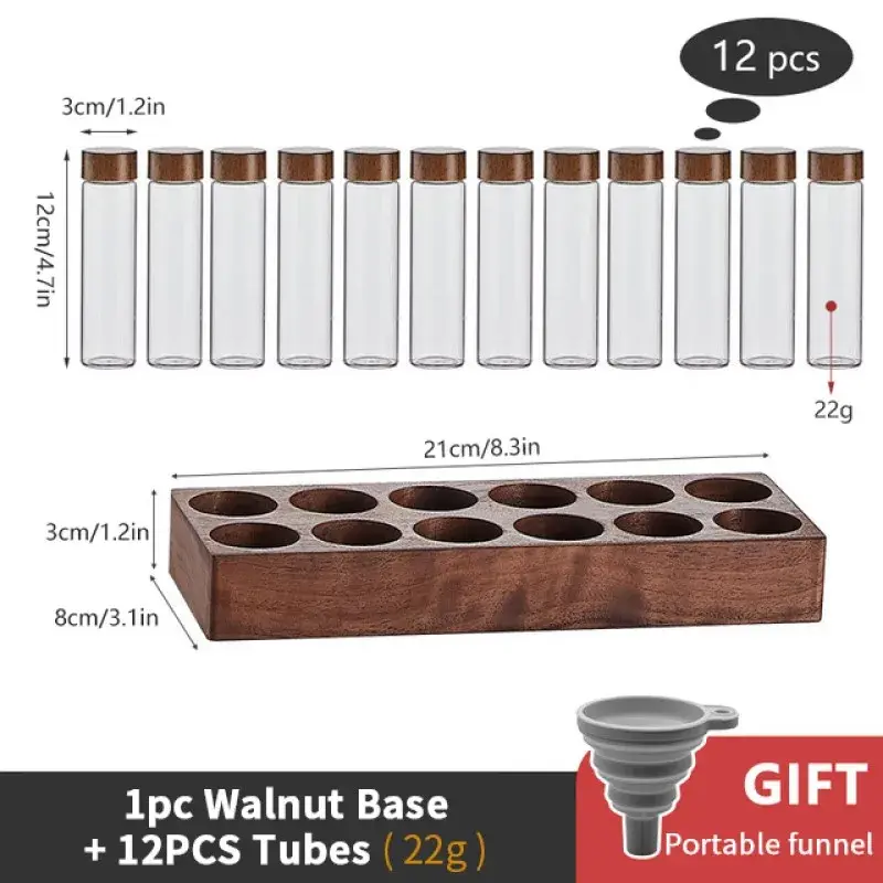 Coffee Bean Storage Container Test Tube Display Rack Coffee Bean Splitting Bottle Storage Coffee Sealing Can Coffee Accessories