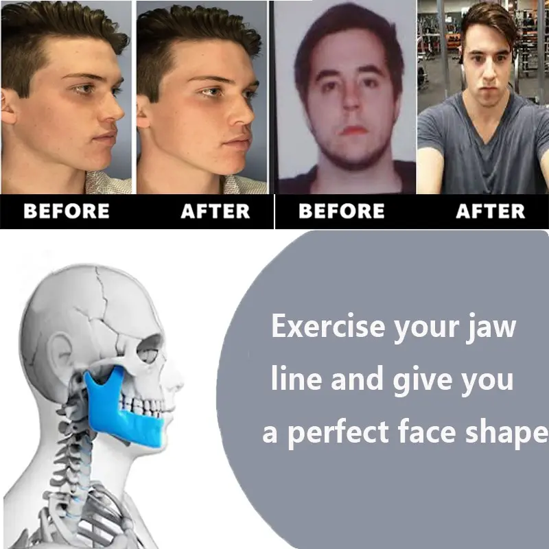 Jaw Trainer Prevents Double Chin Formation and Creates A Girl's V-face Fitness Trainer. Jaw Fitness Tool Training Chin Simulator