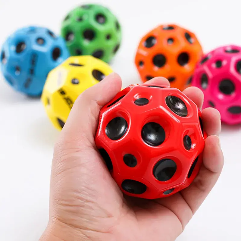 Hole Ball Soft Ball Anti Falling Children's Extreme Elastic Ball High Elastic Ball Outdoor Parent Child Interaction Ball