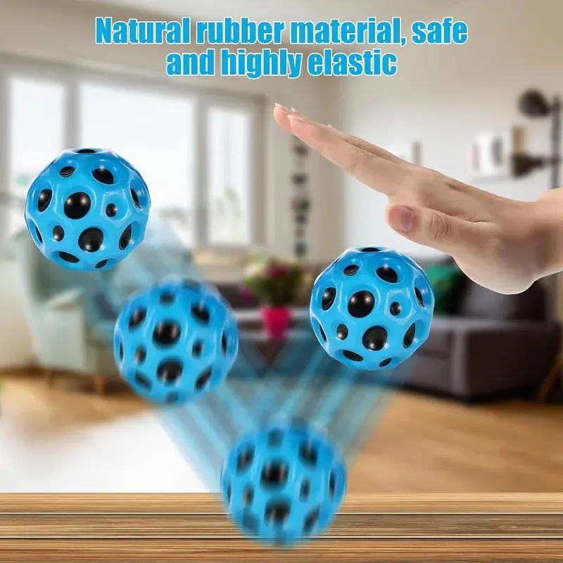 Hole Ball Soft Ball Anti Falling Children's Extreme Elastic Ball High Elastic Ball Outdoor Parent Child Interaction Ball