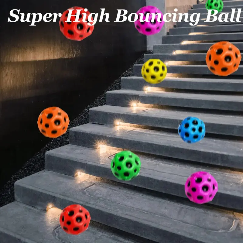 Hole Ball Soft Ball Anti Falling Children's Extreme Elastic Ball High Elastic Ball Outdoor Parent Child Interaction Ball