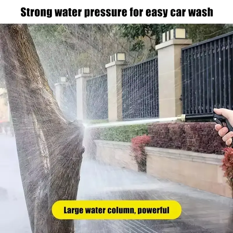 1 PCS Portable High-pressure Hose Nozzle Spray Adjustable Household Multifunction High-pressure Garden Hose Nozzle Cleaning Tool