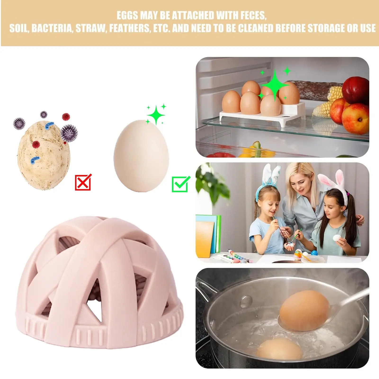 Silicone Egg White Brush Tool Cleaning Egg Brush Multi functional and Easy Cleaning Kitchen Accessories Small Tool