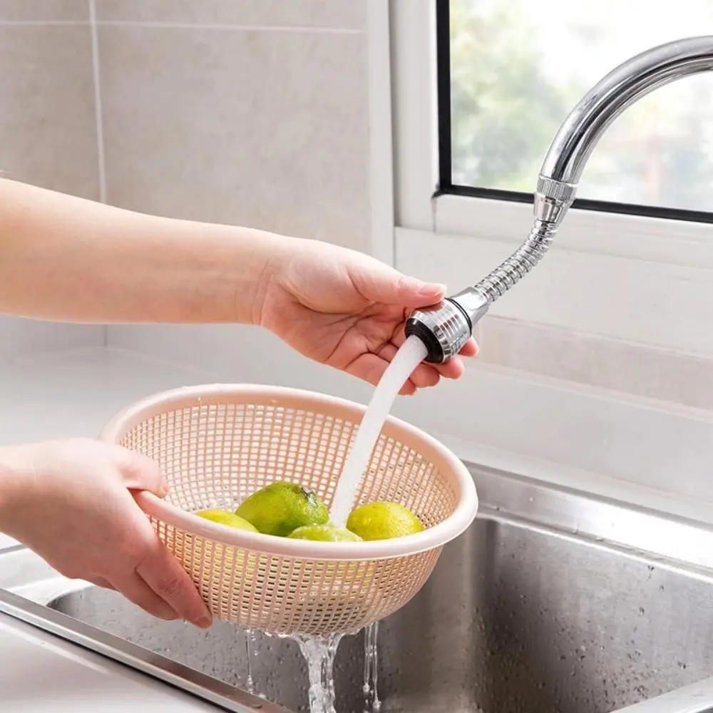 360 ° Adjustment Kitchen Sink Faucet Extender Filter Spray Dual-mode Water-saving Pressurizer Household Bathroom Gadget