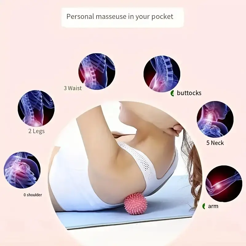 Hedgehog Massage Ball Yoga Fascia Ball Foot Massage Ball Muscle Relaxation Foot Massage Shoulder Neck Leg Foot Meridian Ball